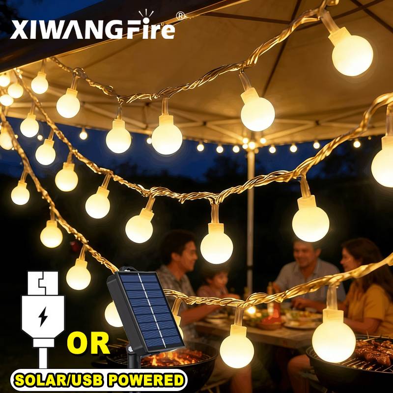 Sustainable Living Practices - Luzes de Cordão Solares/USB/Bateria de 3-10M,